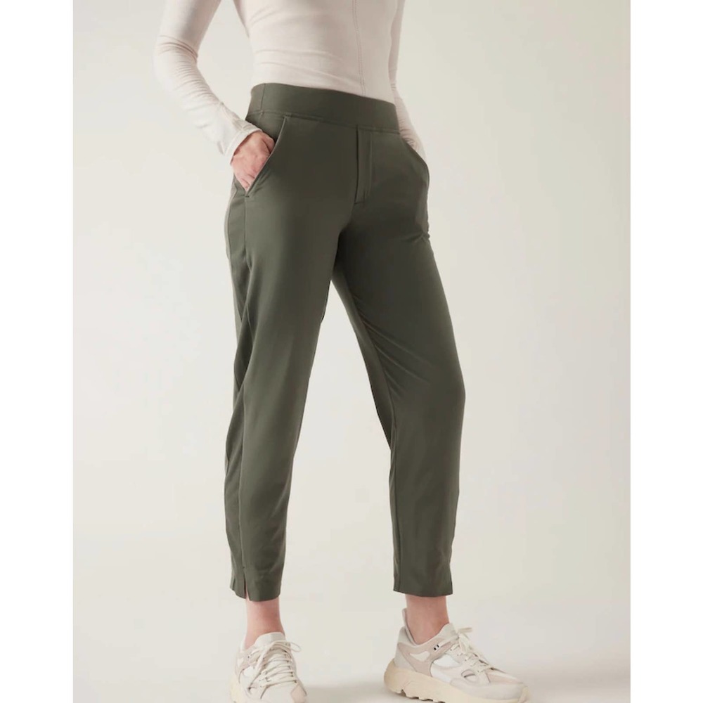 Athleta Brooklyn Green Ankle Pants
